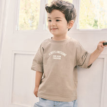 Load image into Gallery viewer, Neutral Simple 100% Cotton Short Sleeve T-Shirt