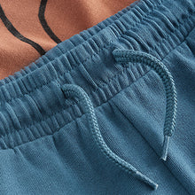 Load image into Gallery viewer, Rust Brown/Ecru Cream 100% Cotton 2 pack T-shirt and Shorts Set