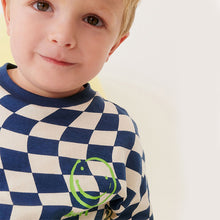 Load image into Gallery viewer, Blue 100% Cotton T-Shirt And Shorts Set