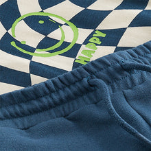Load image into Gallery viewer, Blue 100% Cotton T-Shirt And Shorts Set