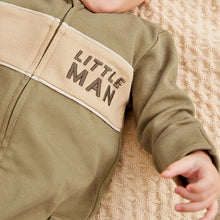 Load image into Gallery viewer, Khaki Green Two Way Zip Sleepsuit 1 Pack (1.5-2yrs)