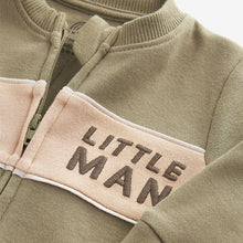 Load image into Gallery viewer, Khaki Green Two Way Zip Sleepsuit 1 Pack (1.5-2yrs)