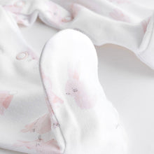 Load image into Gallery viewer, Pink 100% Cotton Baby Sleepsuits 3 Pack (0-12mt)