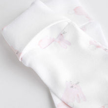 Load image into Gallery viewer, Pink 100% Cotton Baby Sleepsuits 3 Pack (0-12mt)