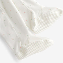 Load image into Gallery viewer, Ecru Butterfly Daddy 100% Cotton Family Sleepsuit (0-18mt)