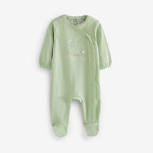Load image into Gallery viewer, Sage Green Mummy 100% Cotton Family Sleepsuit (0-12mt)