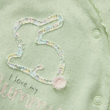 Load image into Gallery viewer, Sage Green Mummy 100% Cotton Family Sleepsuit (0-12mt)