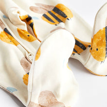 Load image into Gallery viewer, Blue/Yellow Two Way Zip Baby Sleespuits 3 Pack (0mths-6-9mt)