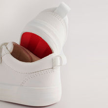 Load image into Gallery viewer, White Standard Fit (F) Two Strap Touch Fastening Trainers