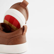 Load image into Gallery viewer, Tan Brown Standard Fit (F) Two Strap Touch Fastening Trainers