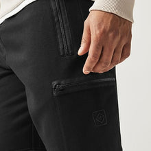 Load image into Gallery viewer, Black Utility Jersey Shorts