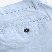 Load image into Gallery viewer, Light Blue Oxford Slim Fit Stretch Chinos Shorts