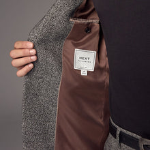Load image into Gallery viewer, Charcoal Grey Slim Fit Donegal Suit Jacket
