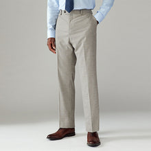 Load image into Gallery viewer, Neutral Slim Fit Check Suit Trousers