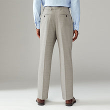 Load image into Gallery viewer, Neutral Slim Fit Check Suit Trousers