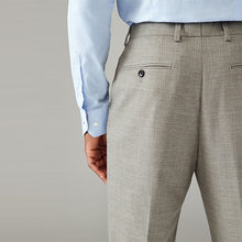 Load image into Gallery viewer, Neutral Slim Fit Check Suit Trousers