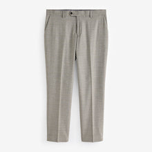 Load image into Gallery viewer, Neutral Slim Fit Check Suit Trousers