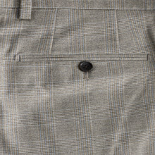 Load image into Gallery viewer, Neutral Slim Fit Check Suit Trousers