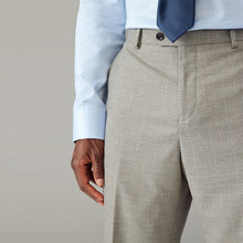 Load image into Gallery viewer, Neutral Slim Fit Check Suit Trousers