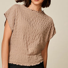 Load image into Gallery viewer, Neutral Short Sleeve Textured T-Shirt