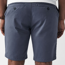 Load image into Gallery viewer, Mid Blue Slim Fit Stretch Chinos Shorts