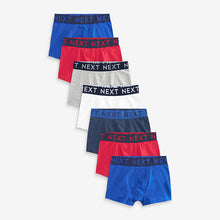 Load image into Gallery viewer, Red/Blue/White Trunks 7 Pack (3-12yrs)