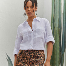 Load image into Gallery viewer, LINEN LONGSLEEVES SHIRT WHITE