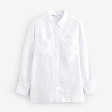 Load image into Gallery viewer, LINEN LONGSLEEVES SHIRT WHITE