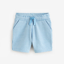 Load image into Gallery viewer, Blue Stripe Lightweight Jersey Shorts