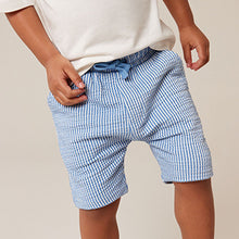 Load image into Gallery viewer, Blue Stripe Lightweight Jersey Shorts