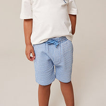 Load image into Gallery viewer, Blue Stripe Lightweight Jersey Shorts