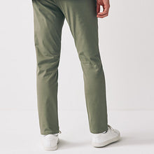 Load image into Gallery viewer, Sage Green Slim Fit Stretch Chinos Trousers