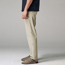Load image into Gallery viewer, Stone Light Straight Fit Summerweight Stretch Chino Trousers