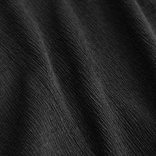 Load image into Gallery viewer, Black Short Sleeve Ruched Front Textured T-Shirt