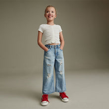 Load image into Gallery viewer, Blue Denim Wide Leg Jeans (3-11yrs)