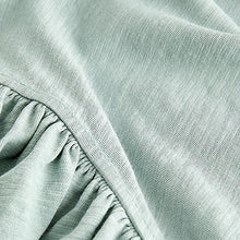 Load image into Gallery viewer, Sage Green Sparkle Stud Ruffle Sleeve T-Shirt