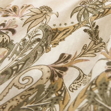 Load image into Gallery viewer, Ecru Paisley Print Long Sleeve V-Neck Twist Front Top