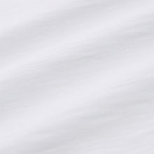 Load image into Gallery viewer, White Ground Crew Neck Linen Look Sub Jersey Cap Sleeve 100% Cotton T-Shirt