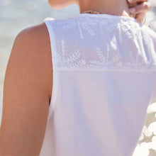 Load image into Gallery viewer, White 100% Cotton Top