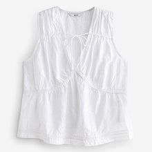 Load image into Gallery viewer, White 100% Cotton Top