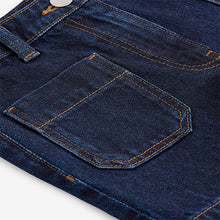 Load image into Gallery viewer, Dark Blue Pocket Denim Shorts