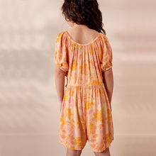 Load image into Gallery viewer, Orange Cutout Playsuit