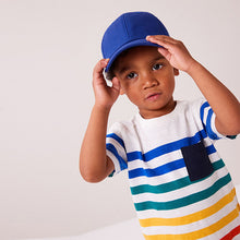 Load image into Gallery viewer, Cobalt Blue Canvas Cotton Cap 1-16 Years (3mths-13yrs)