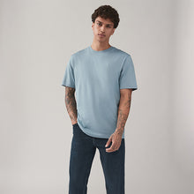 Load image into Gallery viewer, Blue/Navy/White/Steel Regular Fit T-Shirts 4 Pack