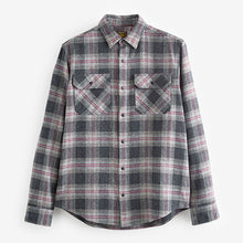Load image into Gallery viewer, Grey Long Sleeve Check Shirt