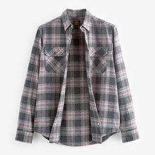 Load image into Gallery viewer, Grey Long Sleeve Check Shirt