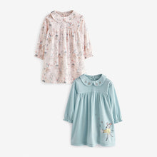 Load image into Gallery viewer, Blue/White Mouse Nighties 2 Pack (2-9yrs)