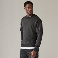 Load image into Gallery viewer, Slate Grey Rich Jersey Crew Sweatshirt