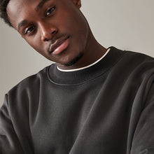 Load image into Gallery viewer, Slate Grey Rich Jersey Crew Sweatshirt