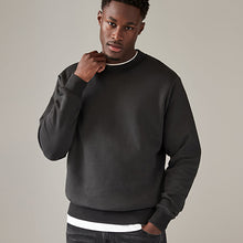 Load image into Gallery viewer, Slate Grey Rich Jersey Crew Sweatshirt